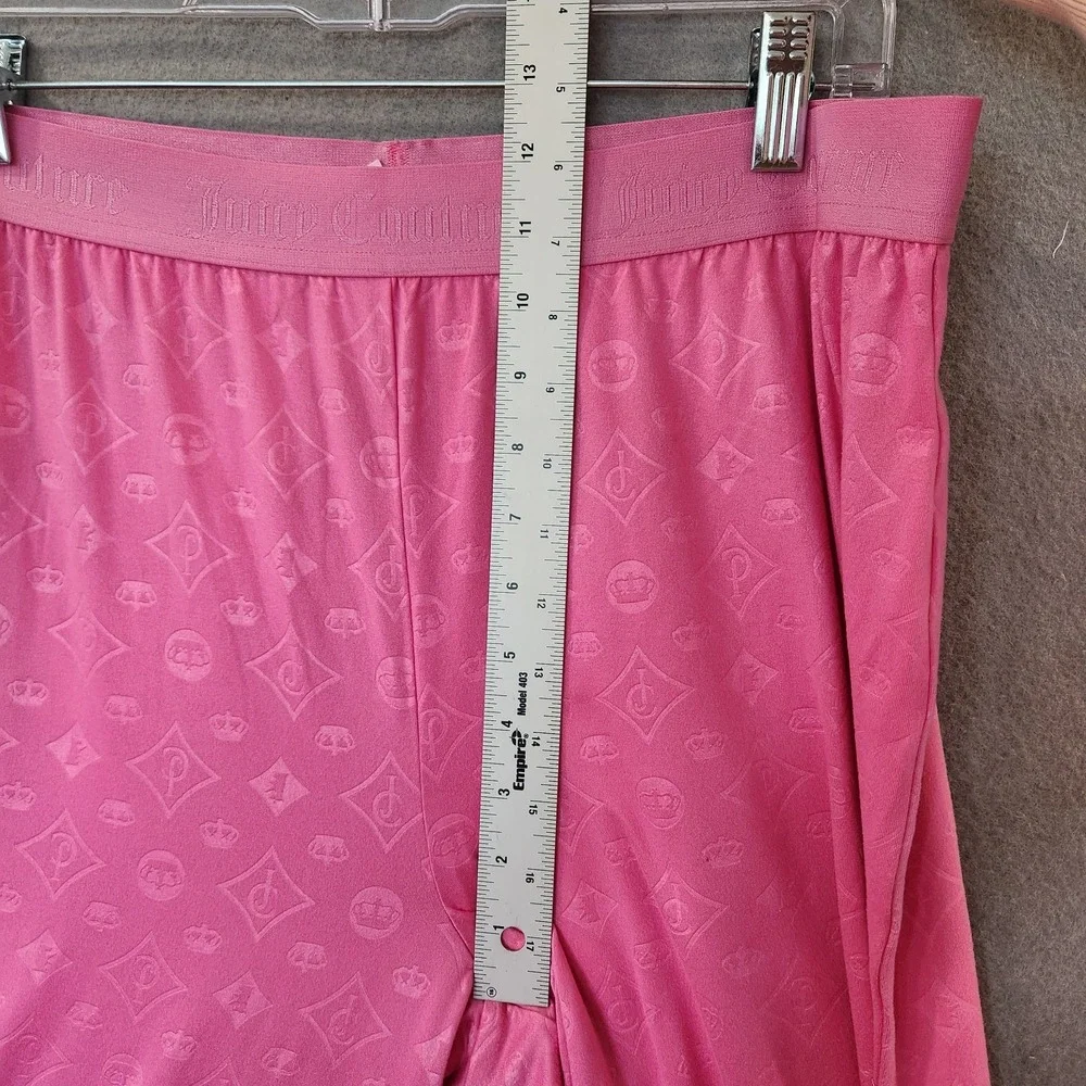 Juicy Couture Womens Pajama Pants‎ XL Pink Sleepwear Lounge Embossed